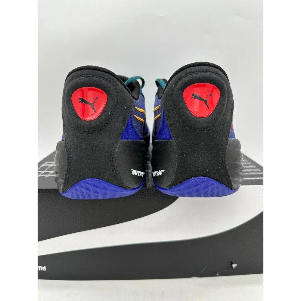 Puma All Pro Nitro Men's Size 13 Blue Black Basketball Athletic Shoes 310387 01